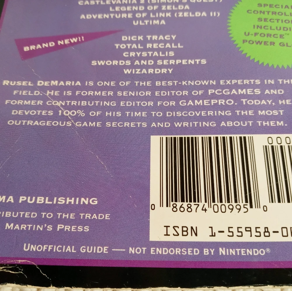 Secrets Of The Game Nintendo GameS Secrets by Russel DeMaria 1990 Paperback Book